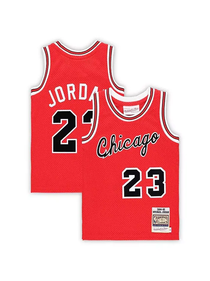 Детская баскетбольная майка Chicago Bulls Hardwood Classics 1984/85 в стиле Майкла Джордана, модель — изображение 1 из 3