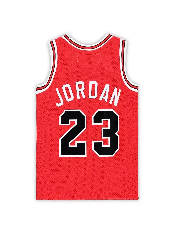 Детская баскетбольная майка Chicago Bulls Hardwood Classics 1984/85 в стиле Майкла Джордана, модель — изображение 2 из 3