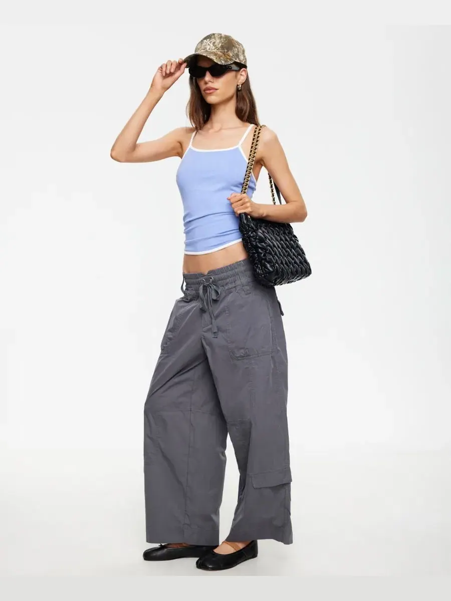 Топ без рукавов с квадратным вырезом Lioness Layover Pull-On Tank Top Lioness — изображение 3 из 10, синий