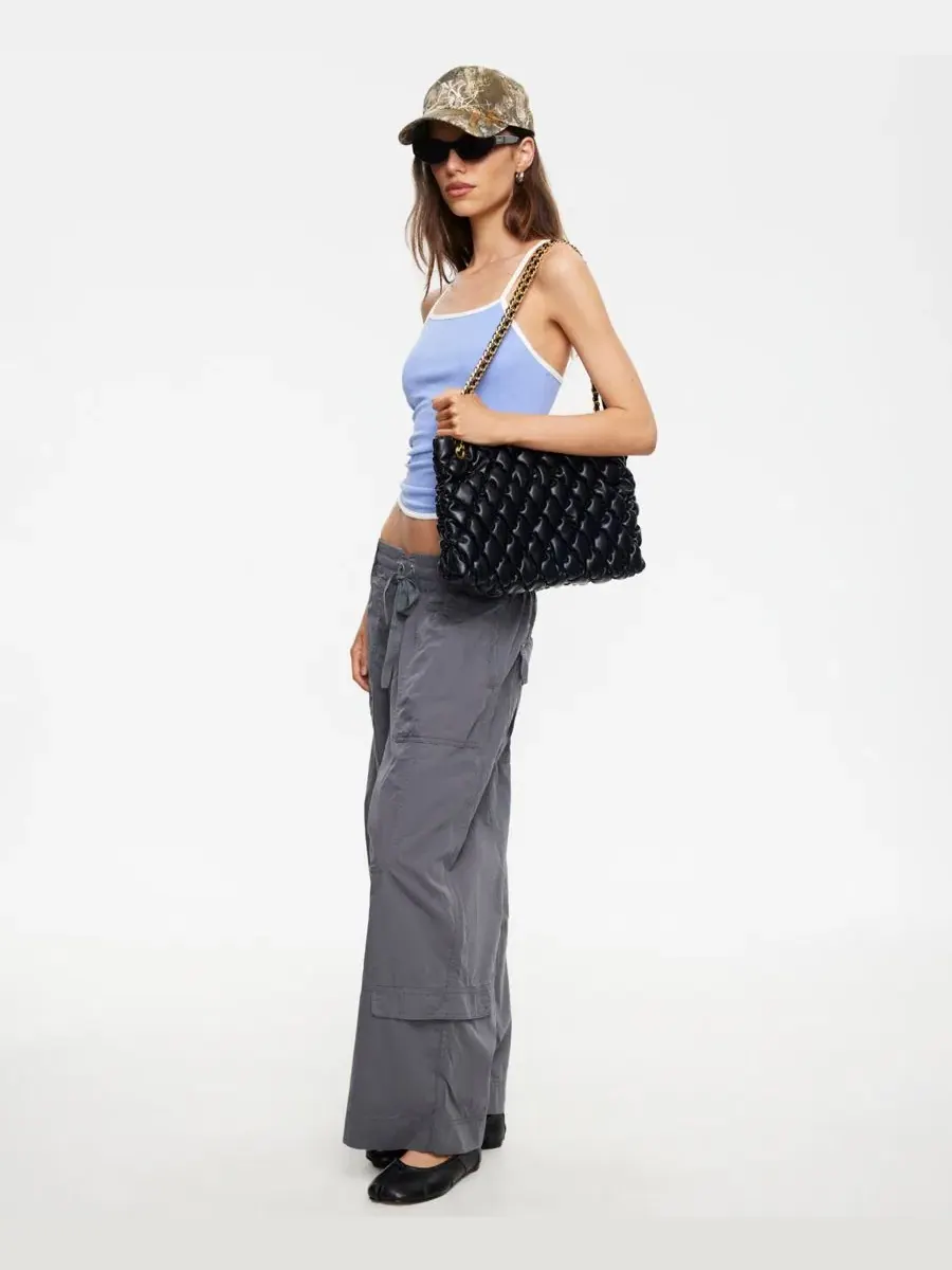 Топ без рукавов с квадратным вырезом Lioness Layover Pull-On Tank Top Lioness — изображение 4 из 10, синий