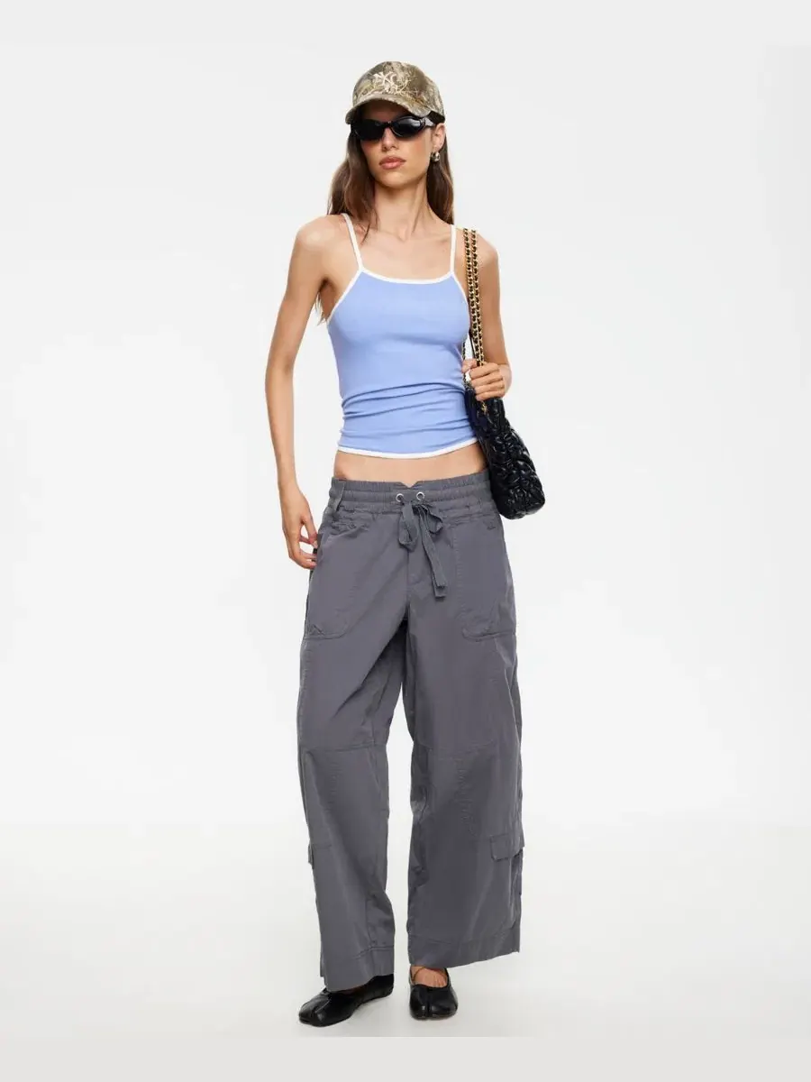 Топ без рукавов с квадратным вырезом Lioness Layover Pull-On Tank Top Lioness — изображение 5 из 10, синий