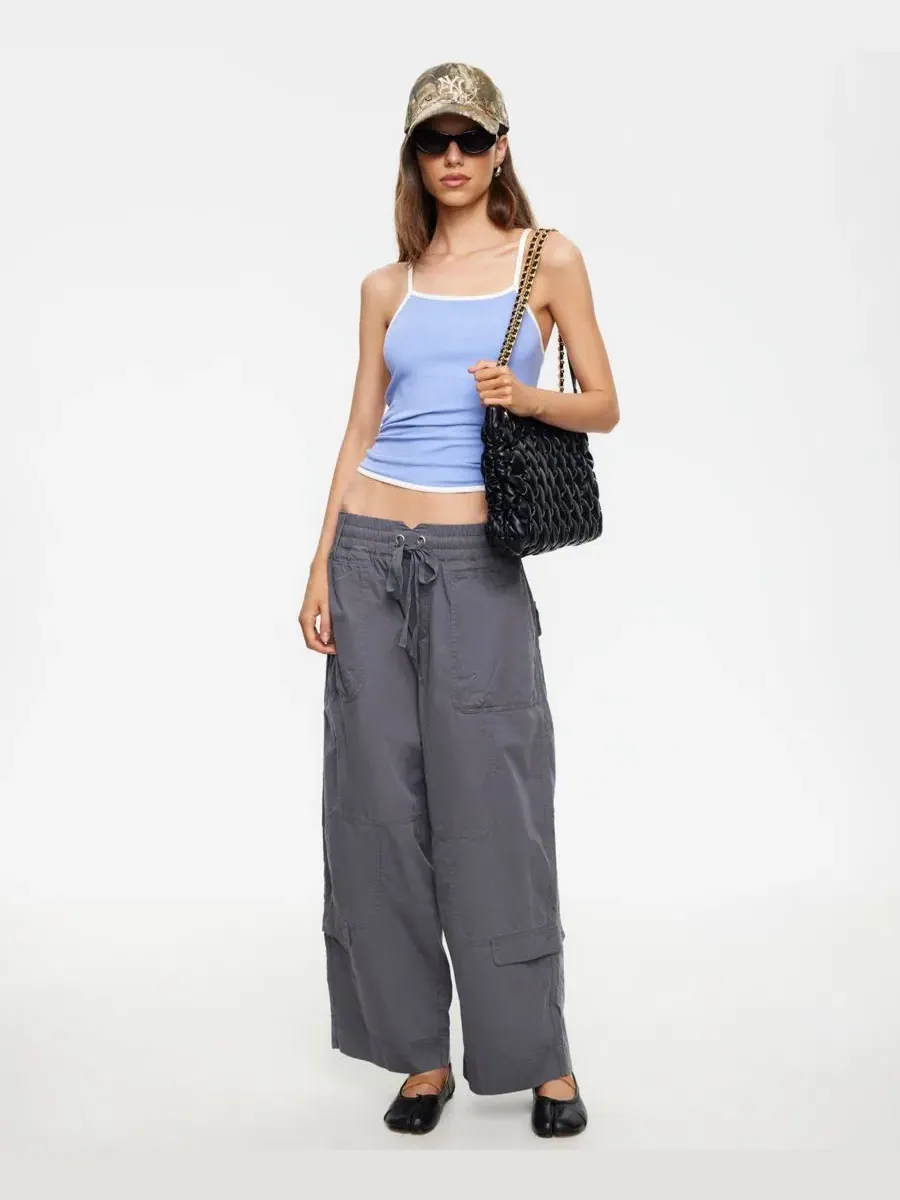 Топ без рукавов с квадратным вырезом Lioness Layover Pull-On Tank Top Lioness — изображение 6 из 10, синий