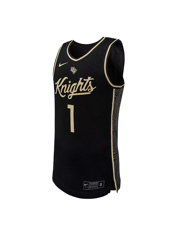 Мужская баскетбольная майка-реплика №1 UCF Knights Nike — изображение 2 из 3, черный