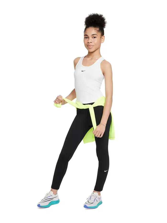Девушки 7-20 One Dri-FIT Высокие Леггинсы Nike — изображение 4 из 4, черный