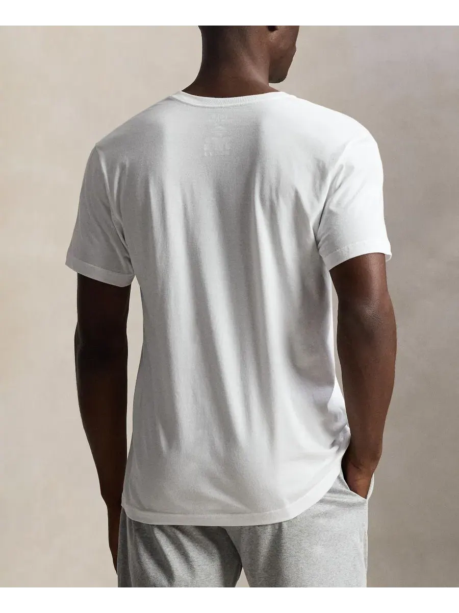 Комплект из 3 классических хлопковых мужских маек с V-образным вырезом Polo Ralph Lauren — изображение 5 из 5