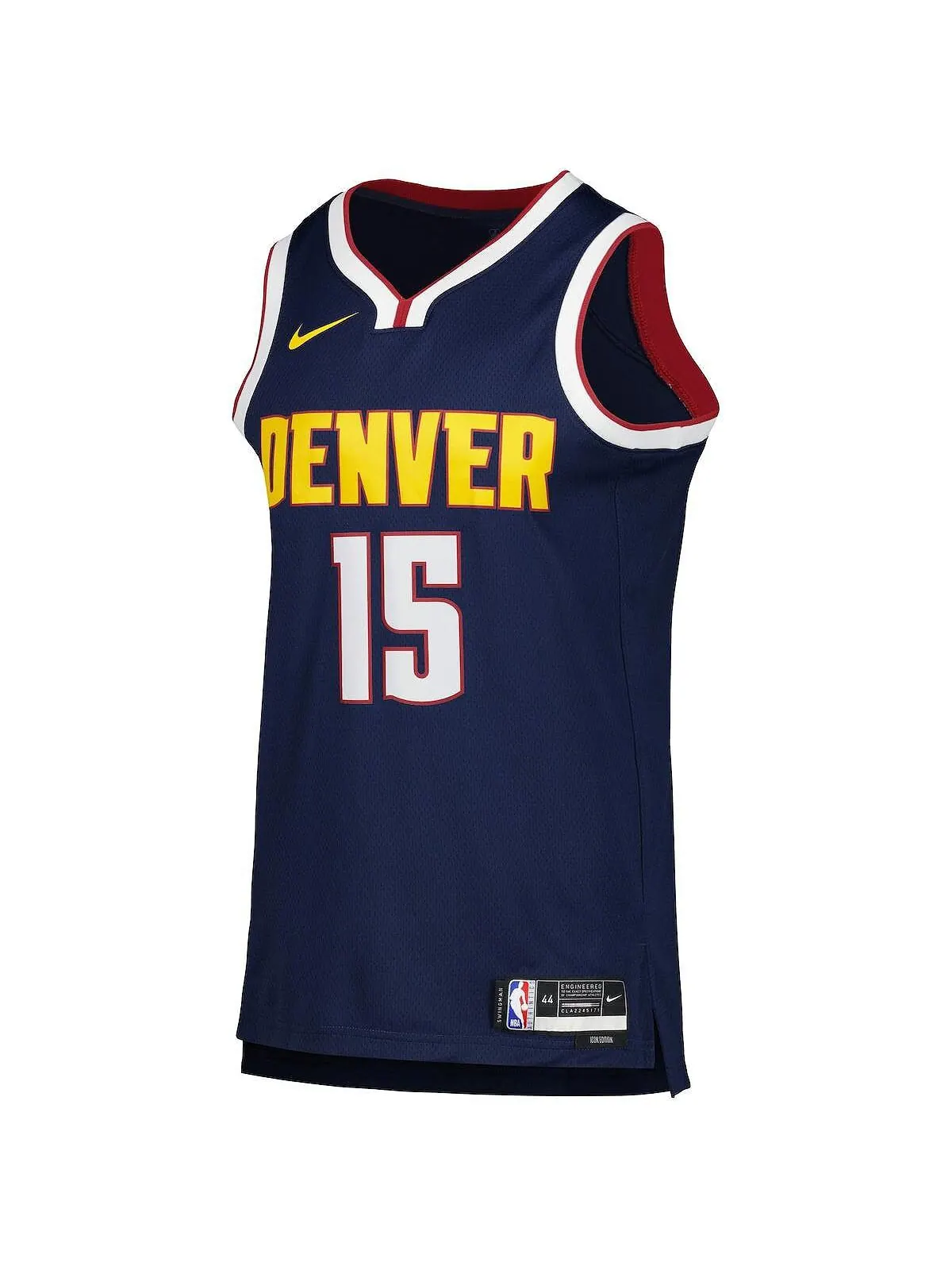 Мужская и женская футболка nikola jokic navy denver nuggets 2022/23 swingman — icon edition Nike — изображение 2 из 3