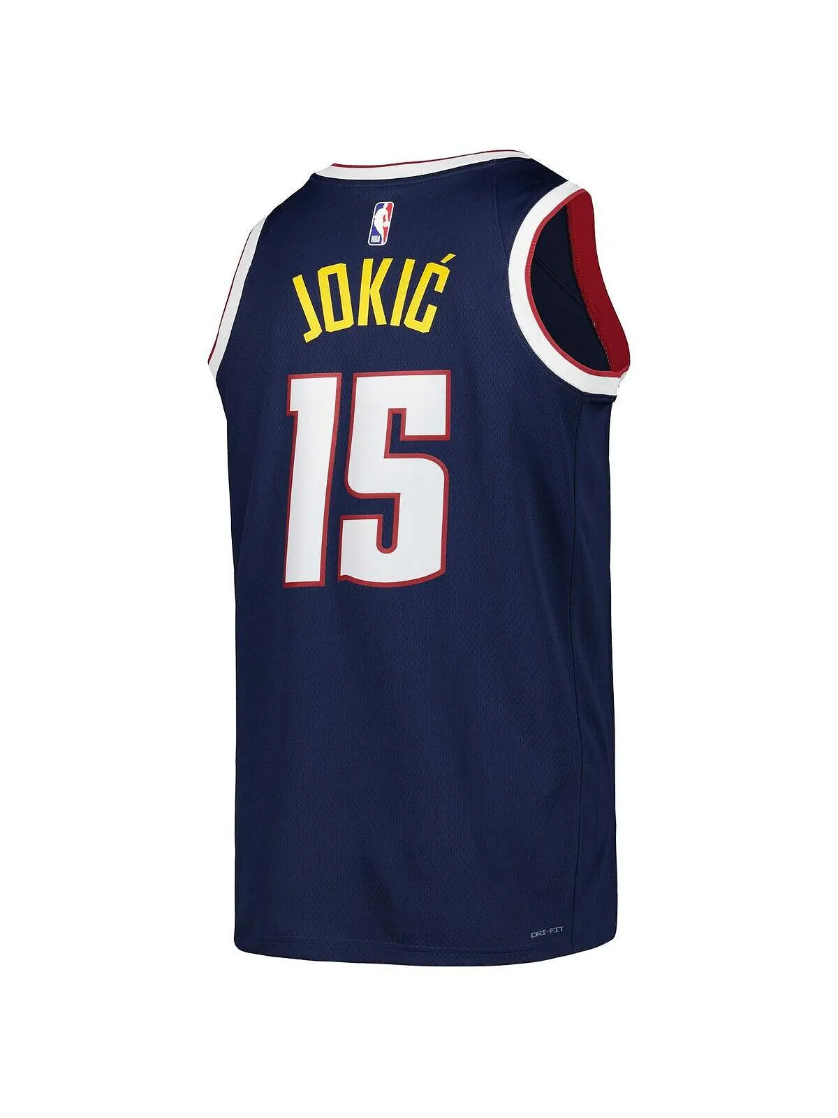 Мужская и женская футболка nikola jokic navy denver nuggets 2022/23 swingman — icon edition Nike — изображение 3 из 3