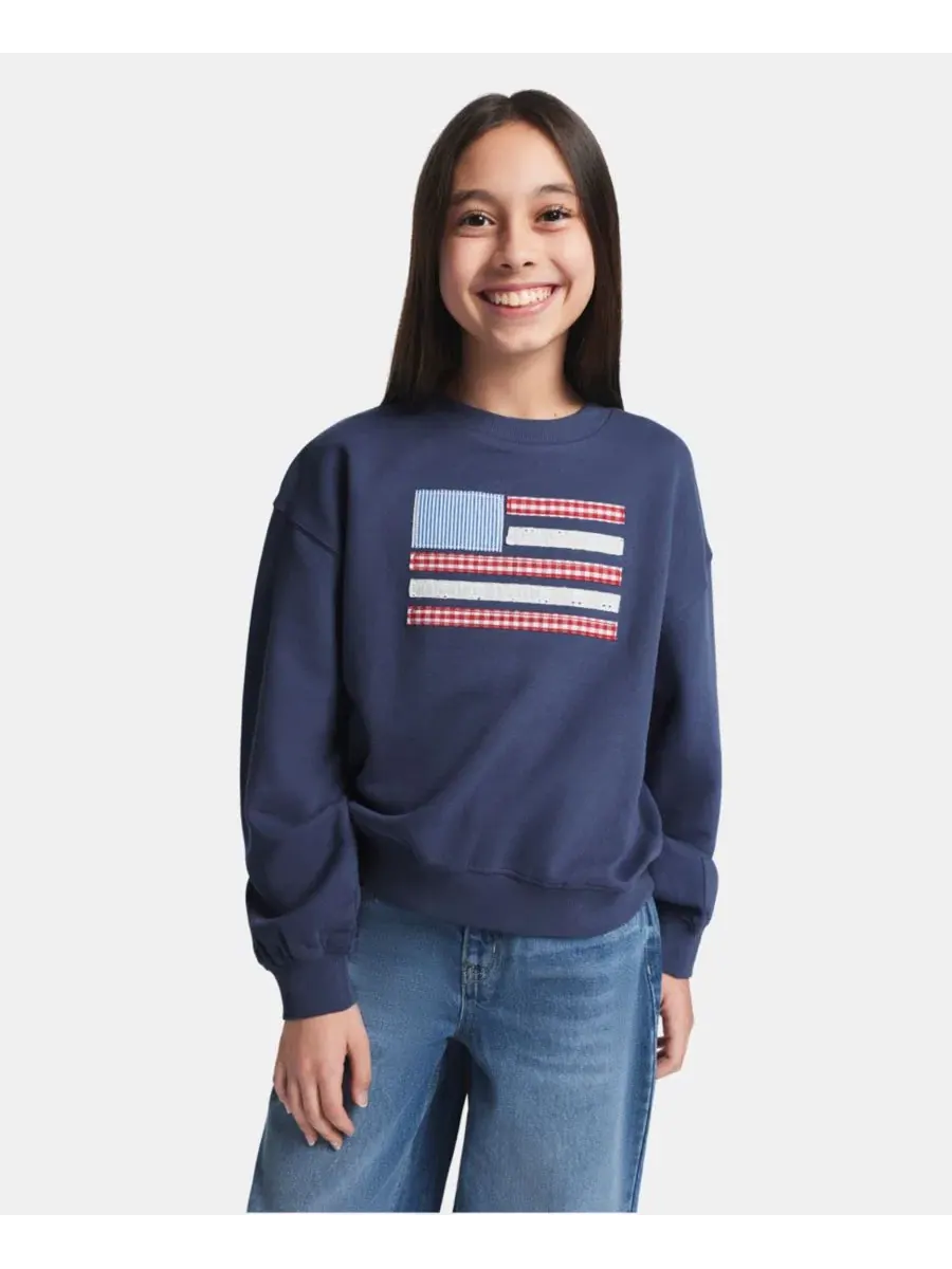 Свитшот с длинным рукавом Tommy Hilfiger — изображение 1 из 8, голубика
