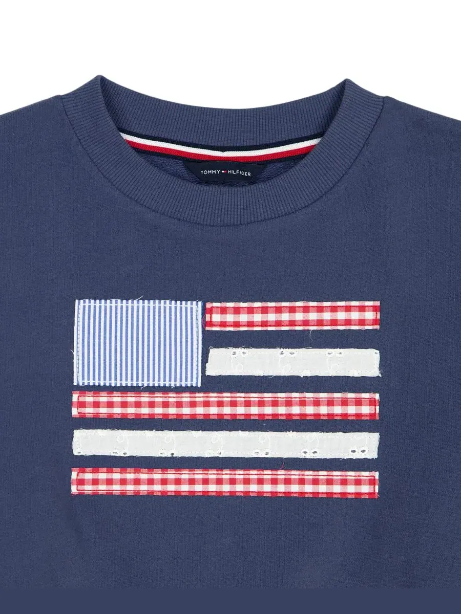Свитшот с длинным рукавом Tommy Hilfiger — изображение 7 из 8, голубика