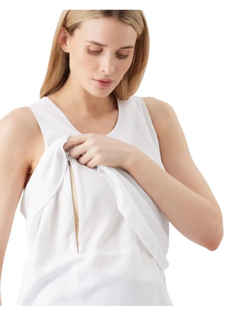 Топ для кормления грудью Maternity Ripe Lois Ripe Maternity — изображение 2 из 6, белый