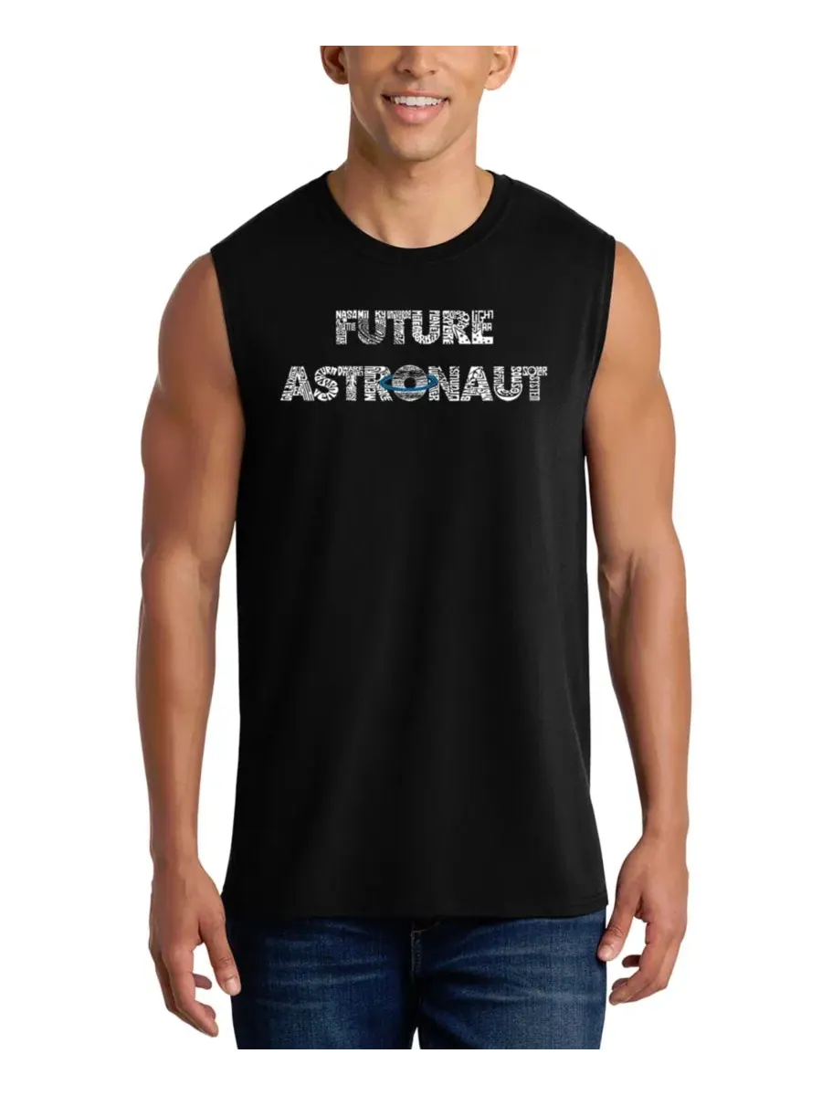 Мужская майка с принтом Future Astronaut LA Pop Art — изображение 1 из 4, черный