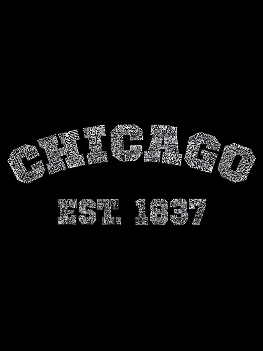 Мужская майка-безрукавка Chicago Est 1837 Vintage Graphic LA Pop Art — изображение 4 из 4, черный