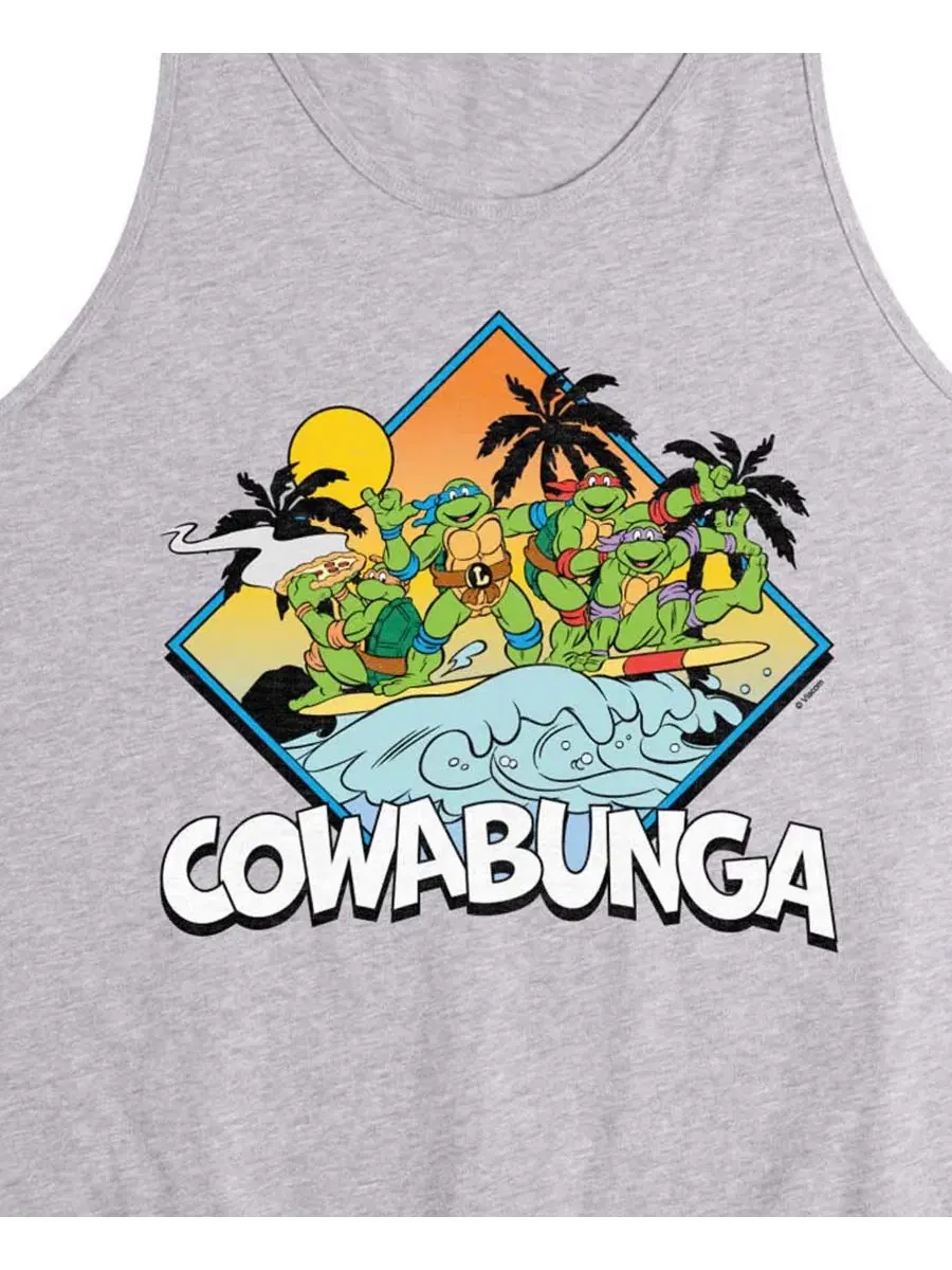 Майка-безрукавка с принтом Teenage Mutant Ninja Turtles Cowabunga Surf AIRWAVES — изображение 3 из 3, приглушенный