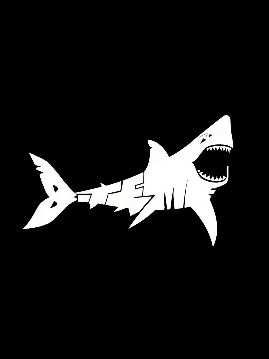 Мужская майка-безрукавка с принтом Shark Bite Me LA Pop Art — изображение 4 из 4, черный
