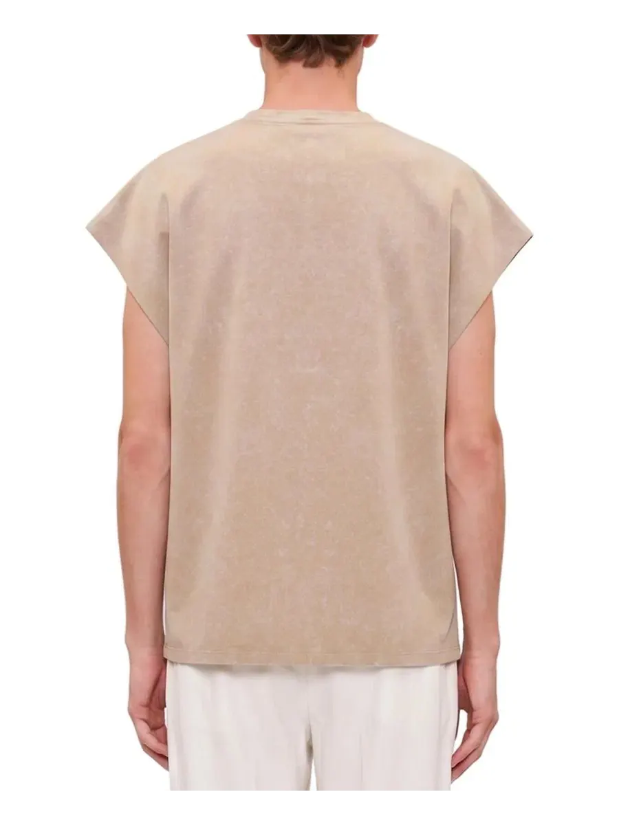 Мужская майка без рукавов с эффектом потертости Daydreamers Acid Wash Sleeveless T-shirt PCFG — изображение 2 из 3, розовый