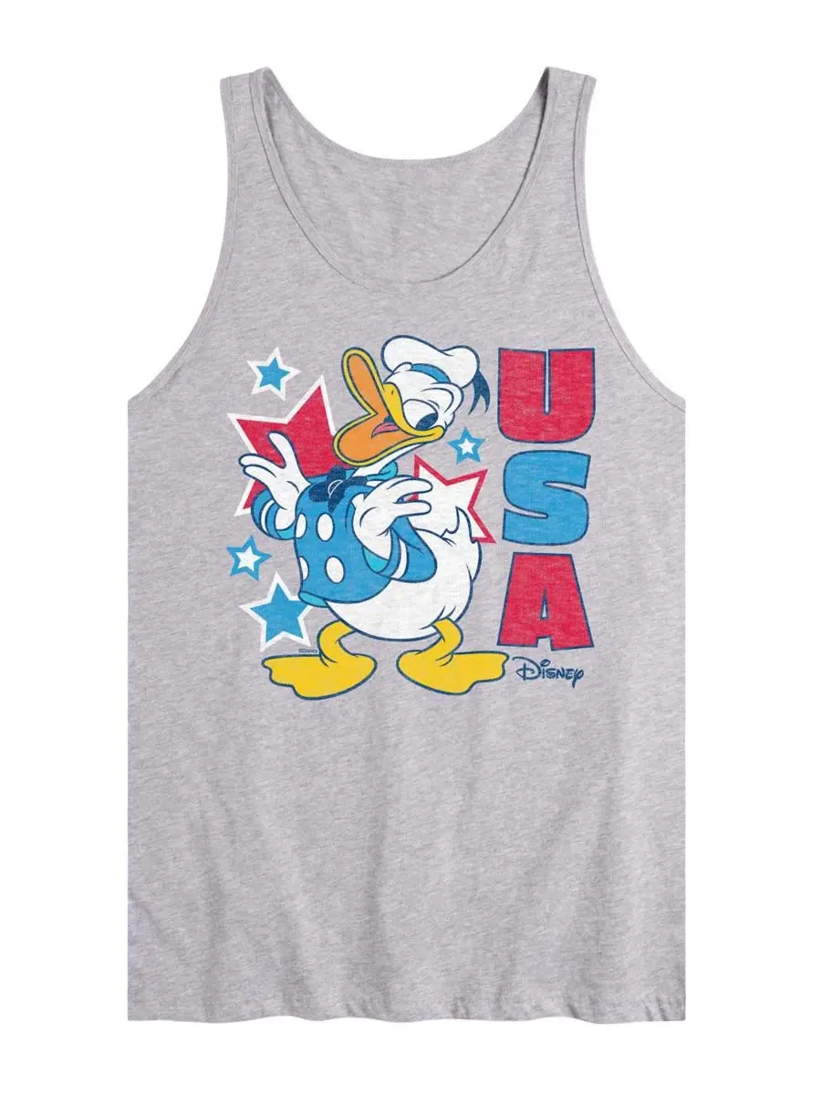 Мужские майки без рукавов с графическим принтом Disney Donald USA AIRWAVES — изображение 1 из 3, приглушенный