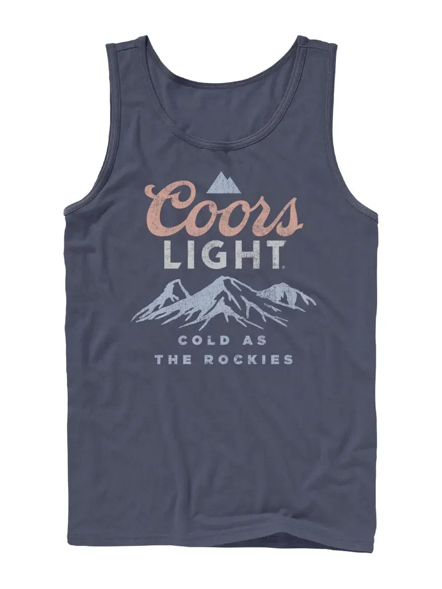 Мужская майка с принтом Cold as the Rockies Mountain Logo Fifth Sun — изображение 1 из 3, темно-синий