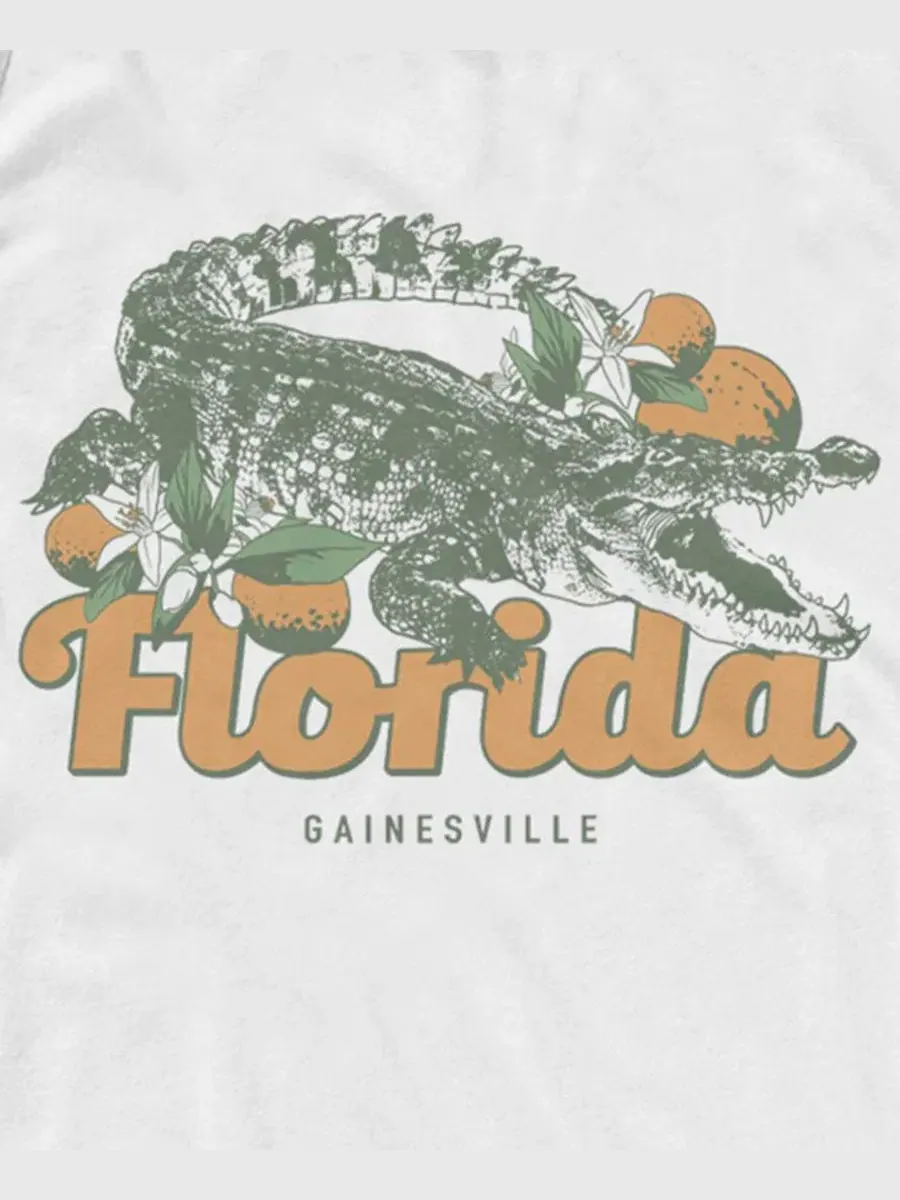 Майка с принтом Gainesville Alligator Fifth Sun — изображение 3 из 3, белый