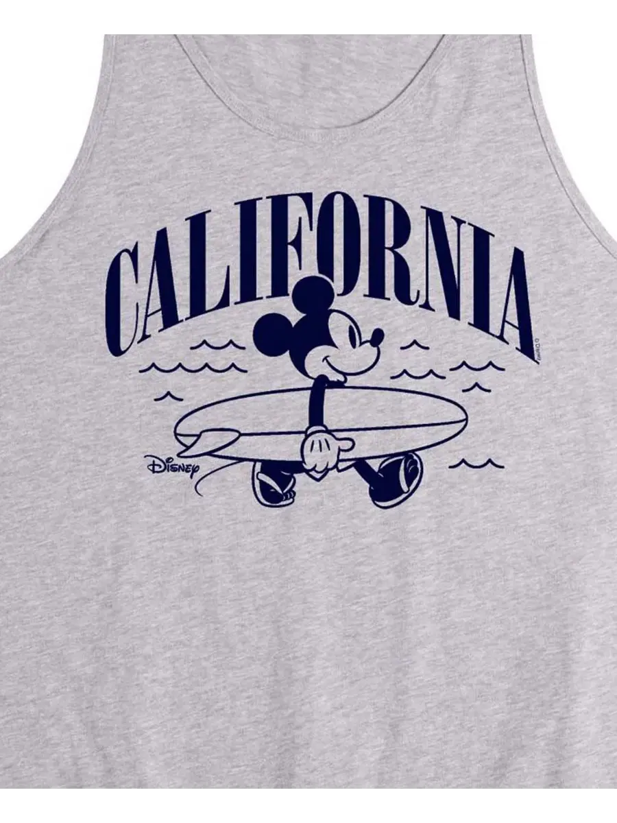 Мужская майка без рукавов с принтом Disney California Mickey AIRWAVES — изображение 3 из 3, приглушенный
