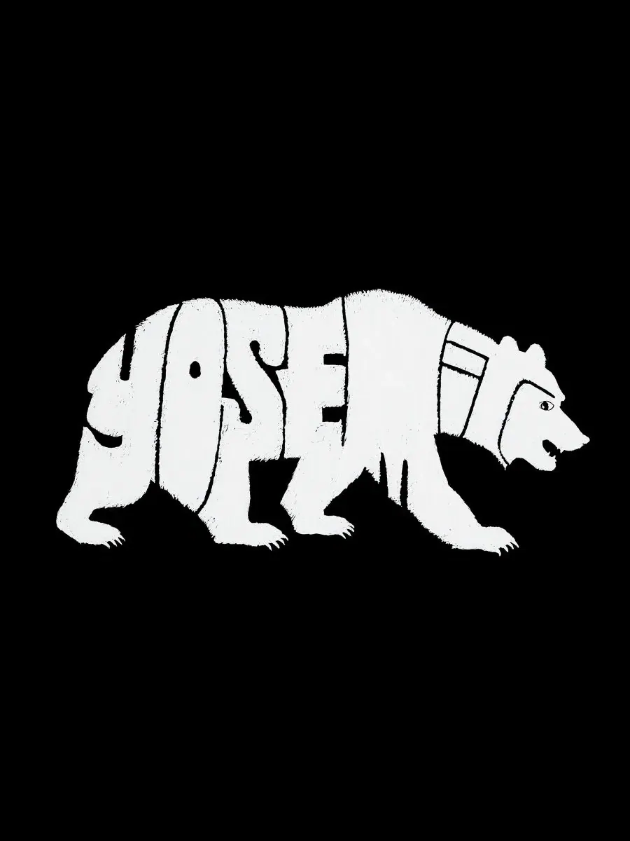 Мужская майка-борцовка с графическим принтом Bear Explore Word Art LA Pop Art — изображение 4 из 4, черный