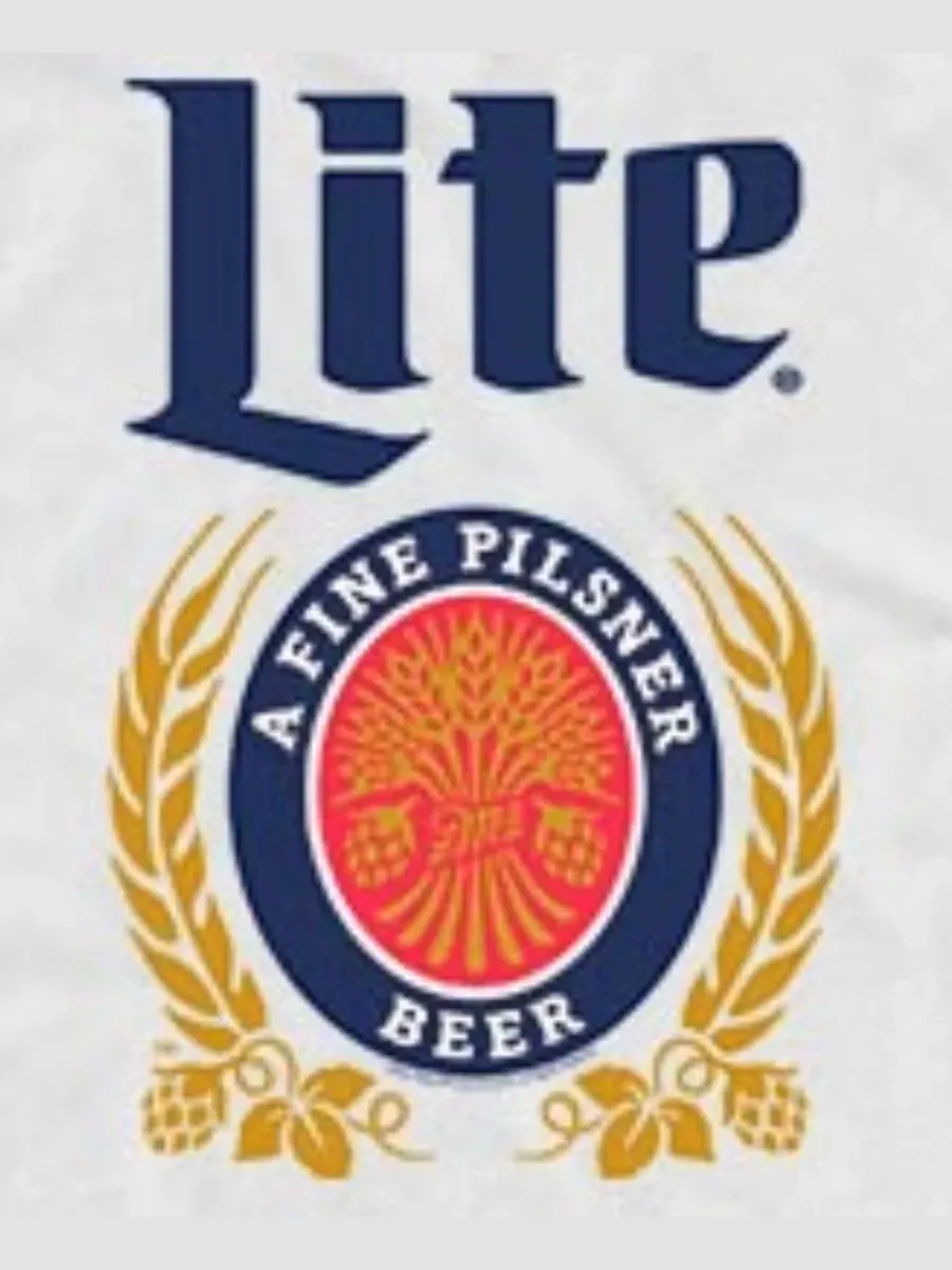 Мужская майка с принтом Miller Lite Vintage Beer Crest Fifth Sun — изображение 3 из 3, белый