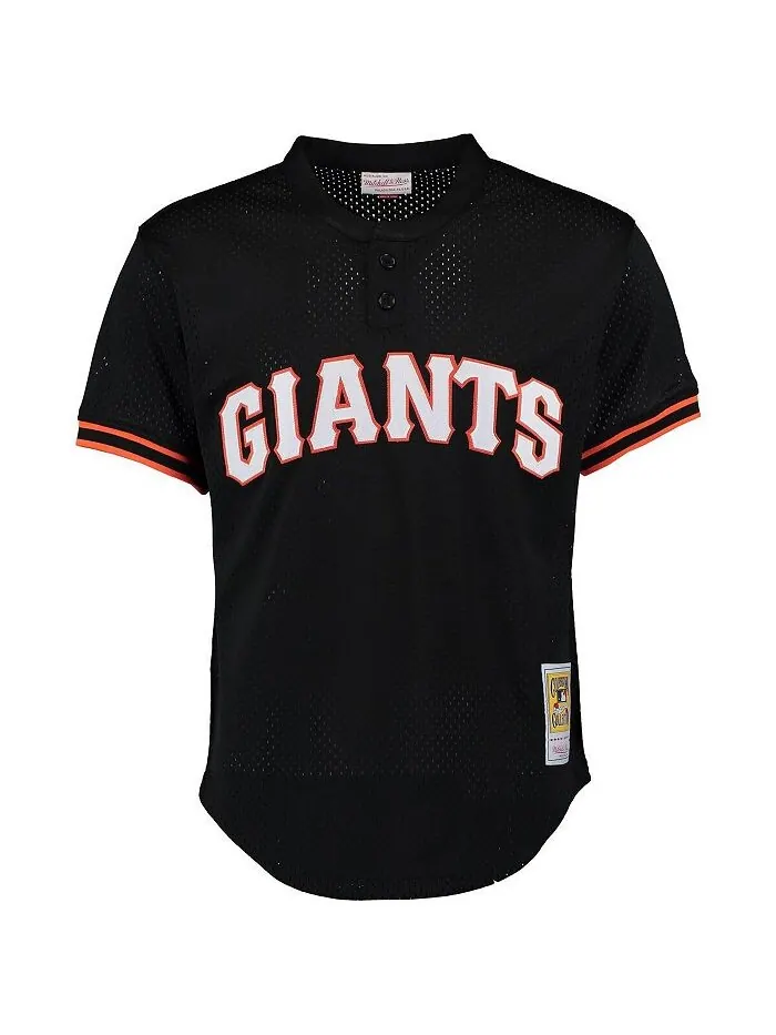 Мужская черная тренировочная майка Matt Williams San Francisco Giants Cooperstown Mesh Mitchell & — изображение 3 из 3