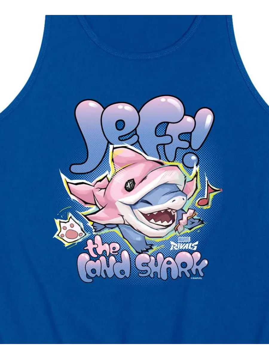 Майка-безрукавка Marvel Rivals с принтом Jeff Kawaii AIRWAVES — изображение 3 из 3, синий