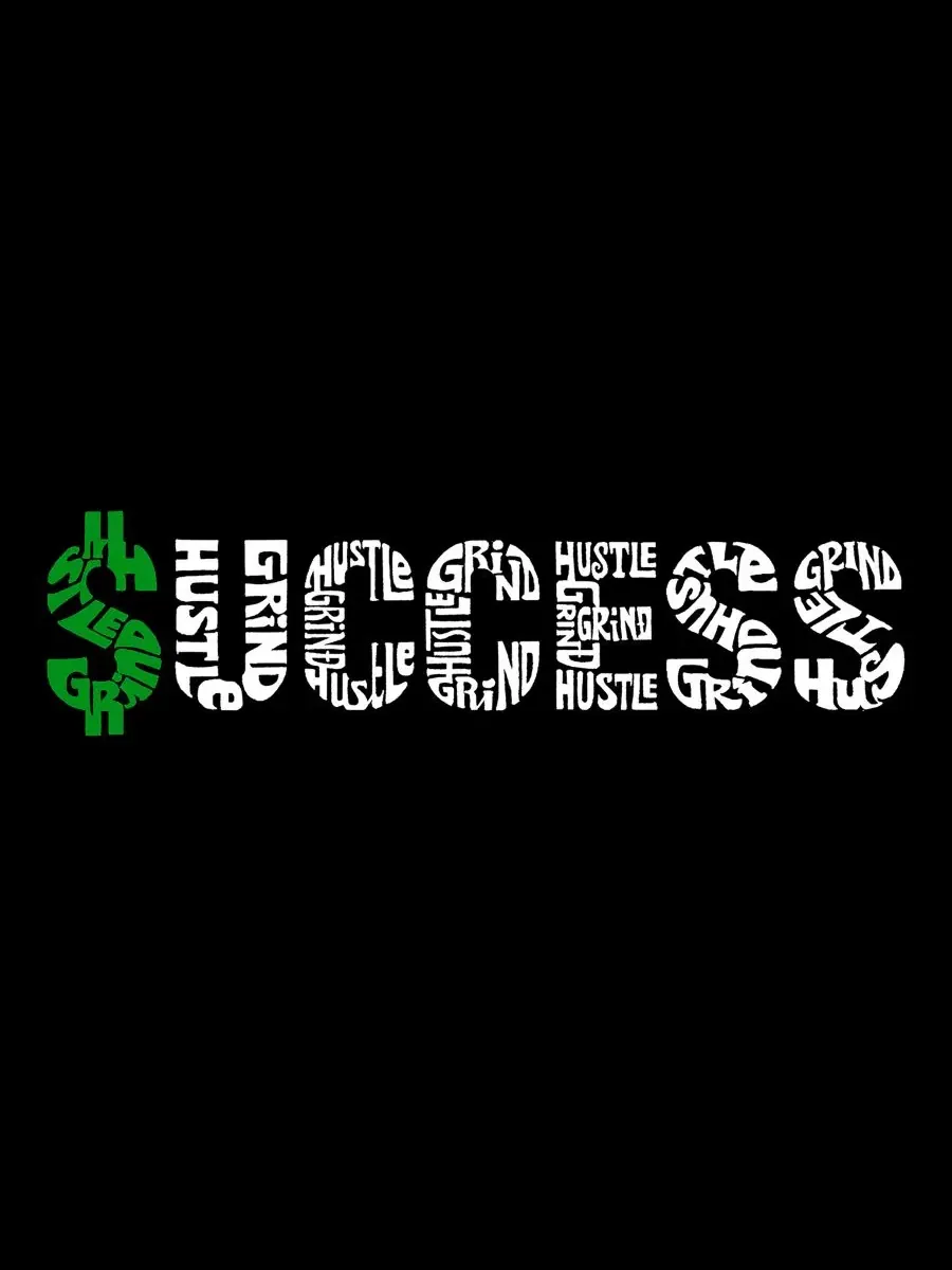 Мужская майка-безрукавка с принтом Hustle Money Success LA Pop Art — изображение 4 из 4, черный