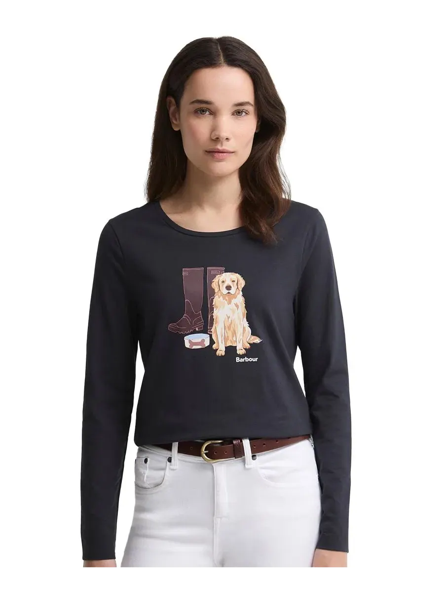 Футболка с длинным рукавом с принтом Hedley Graphic Barbour