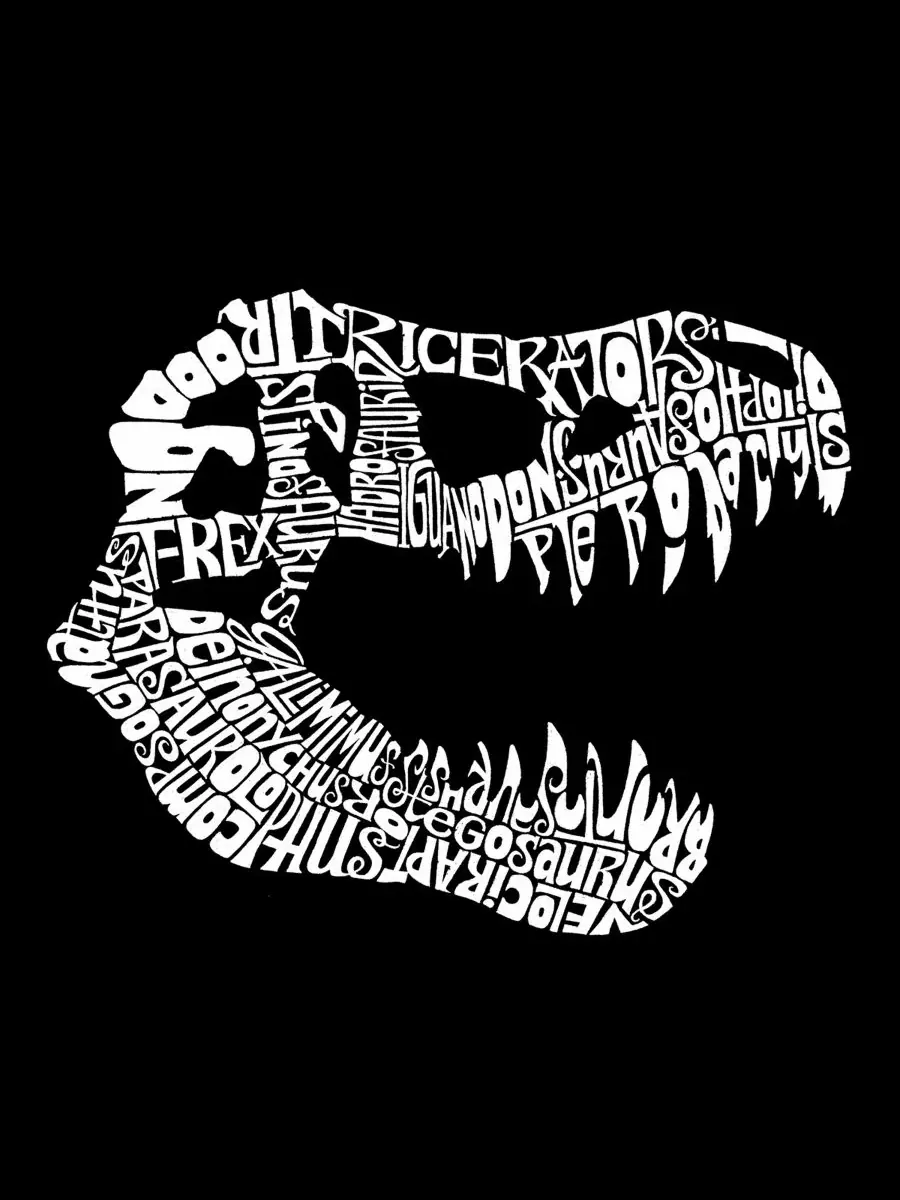 Майка-безрукавка с принтом T-Rex Skull LA Pop Art — изображение 4 из 4, черный