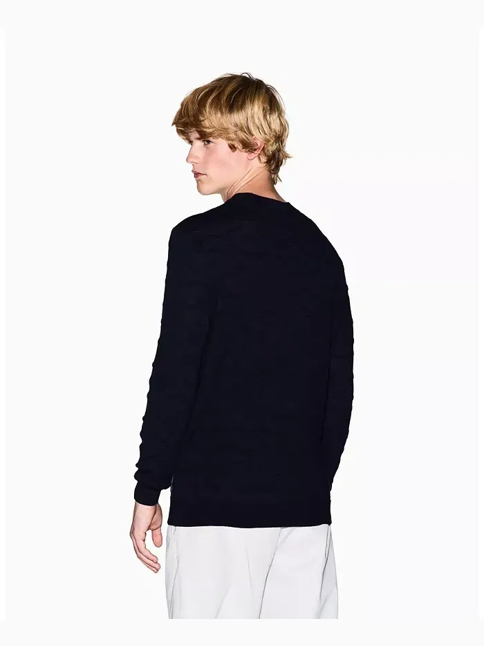 Мужской уютный свитер-водолазка Lab Tonal A|X Armani Exchange — изображение 5 из 5, синий