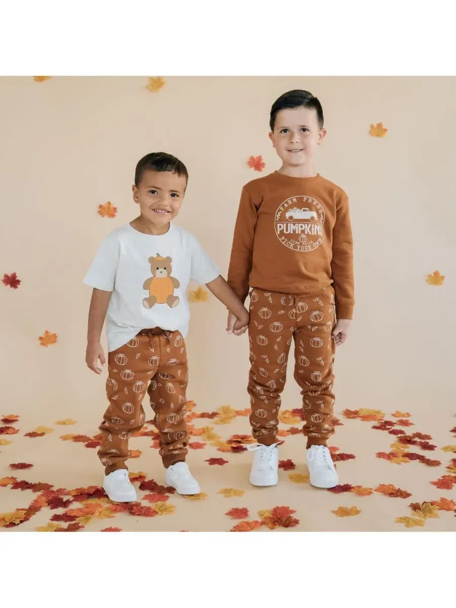Свитшот с принтом Farm Fresh Pumpkins Sweet Wink — изображение 5 из 6, оранжевый