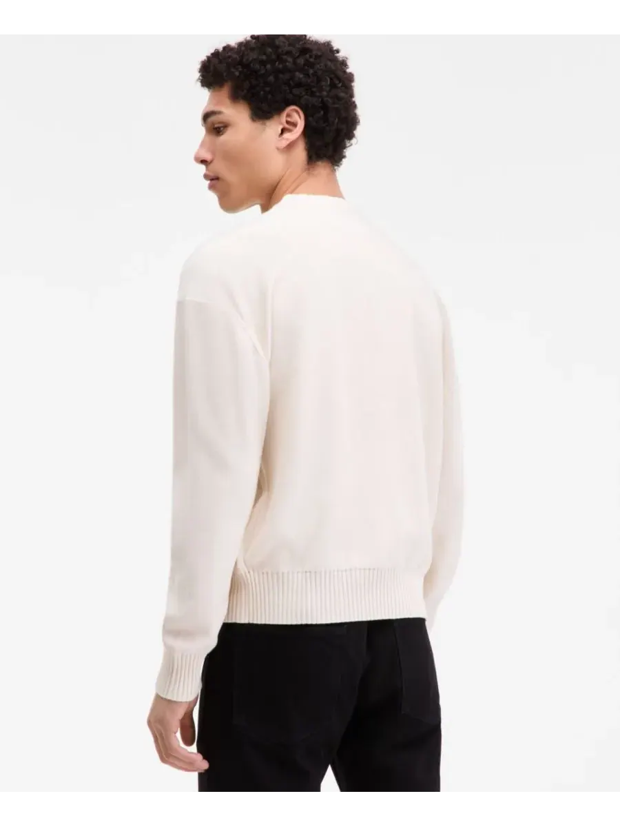 Мужской свитер с логотипом San Casey Hugo Boss — изображение 4 из 4, прозрачный