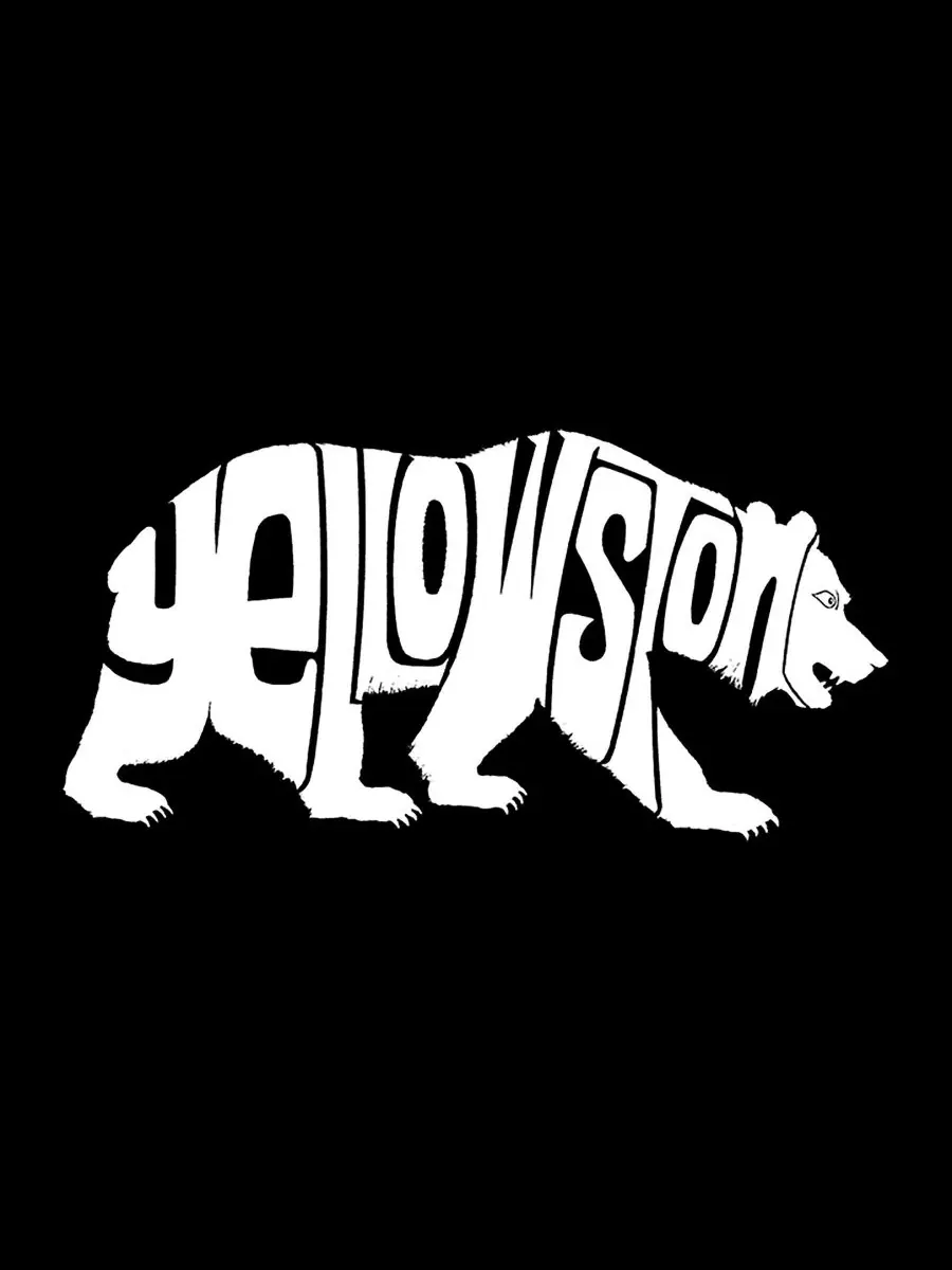 Майка с принтом Yellowstone LA Pop Art — изображение 4 из 4, черный