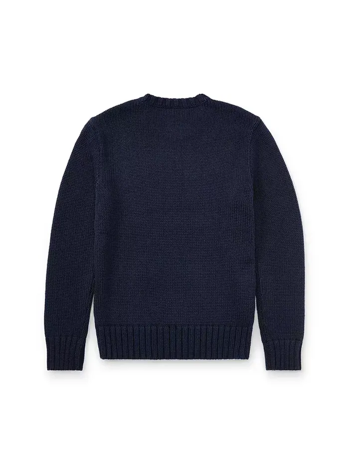 Свитер The Iconic Flag для старших мальчиков Polo Ralph Lauren — изображение 3 из 5, темно-синий