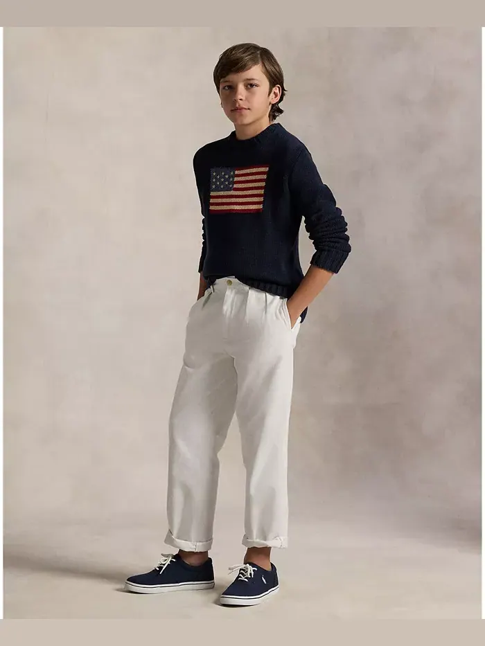 Свитер The Iconic Flag для старших мальчиков Polo Ralph Lauren — изображение 5 из 5, темно-синий