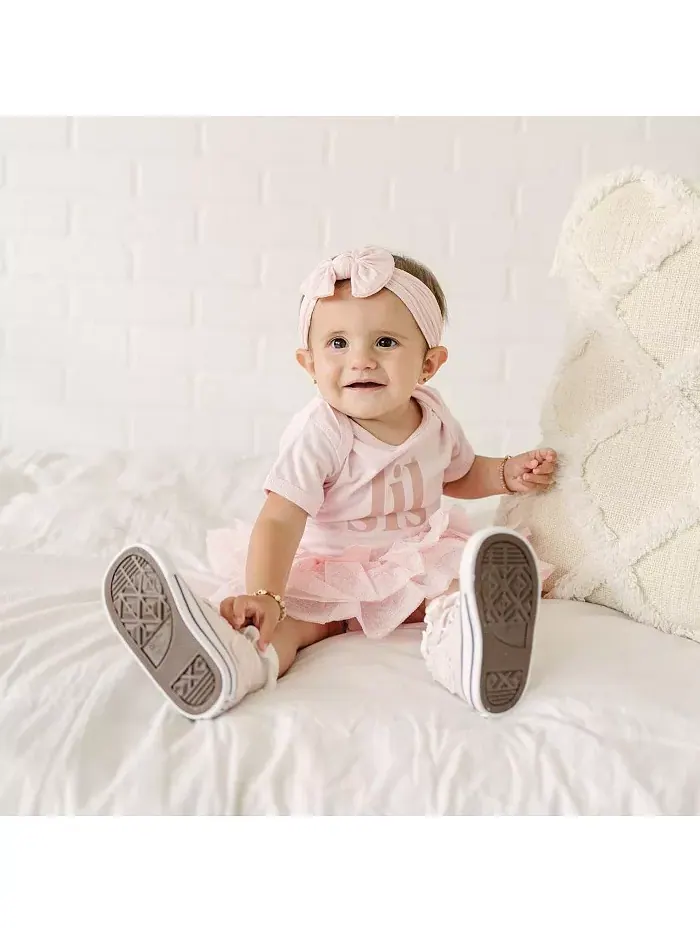 Боди с коротким рукавом для девочек Lil Sis Sweet Wink — изображение 3 из 4, розовый