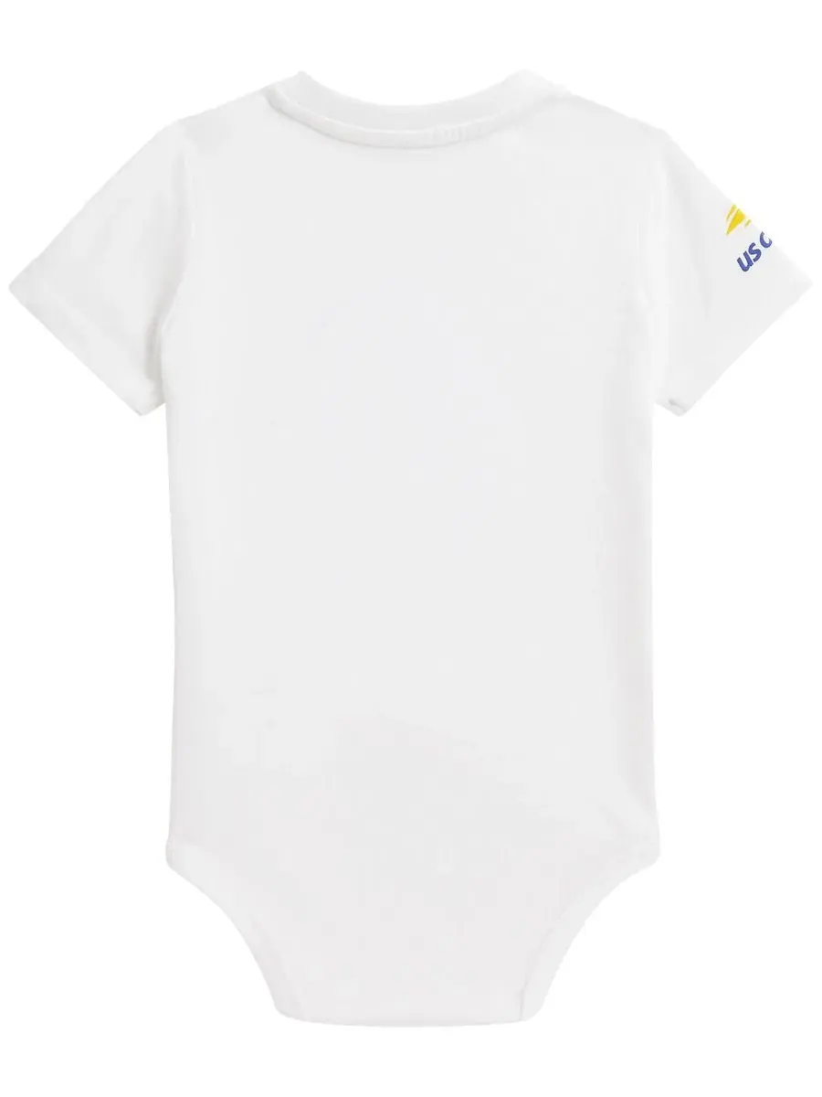 Боди с коротким рукавом Polo Bear из хлопка Polo Ralph Lauren — изображение 2 из 3, белый