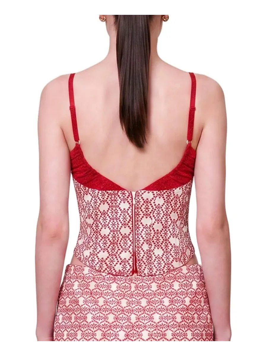 Топ-корсет с вышивкой The Broderie Anglaise Edit PCFG — изображение 2 из 7, нет цвета