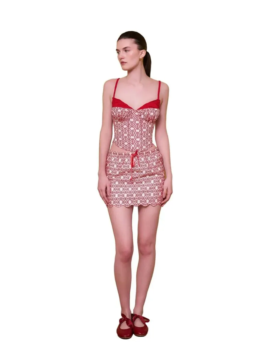 Топ-корсет с вышивкой The Broderie Anglaise Edit PCFG — изображение 7 из 7, нет цвета