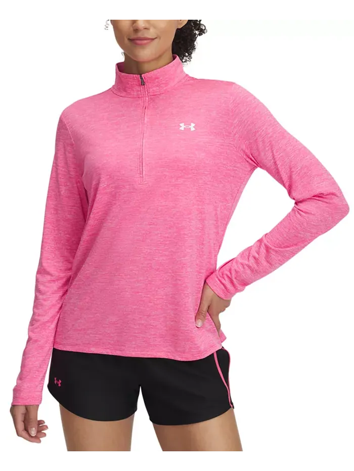 Женский лонгслив с четверть-молнией Twist Tech и логотипом Under Armour