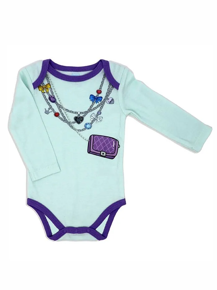 Боди, брюки и носки для маленьких девочек Fancy Jewels, комплект из 3 предметов Baby Mode — изображение 2 из 4, мульти