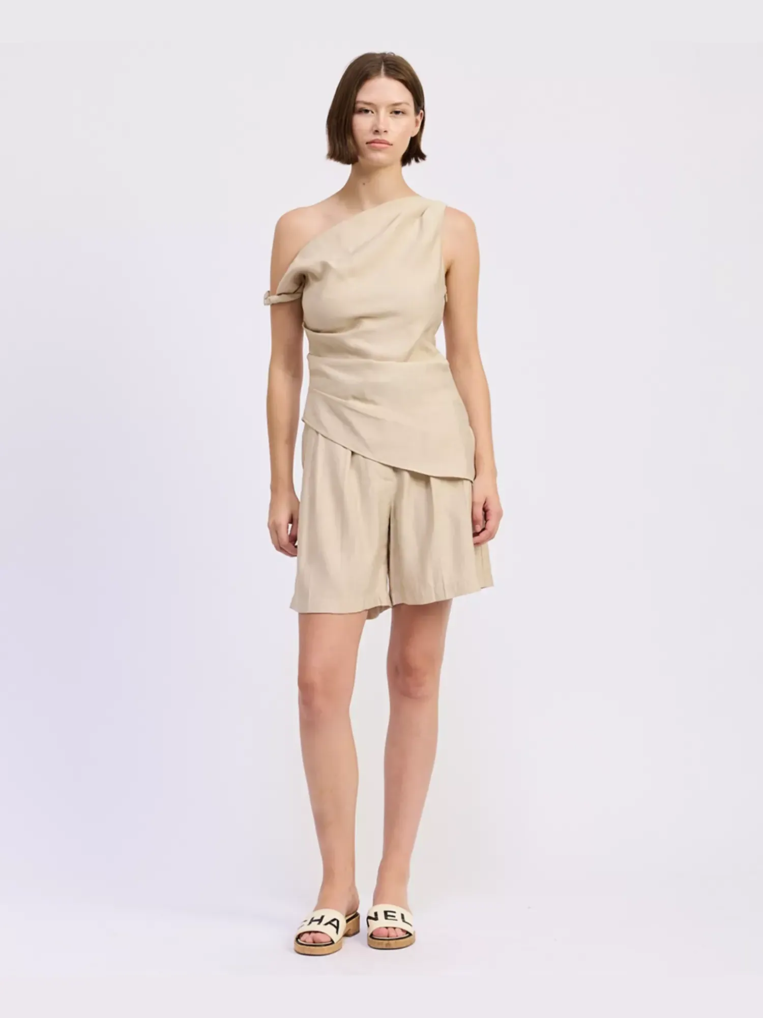 Топ En Saison One-Shoulder Asymmetric Selma — изображение 1 из 6, прозрачный