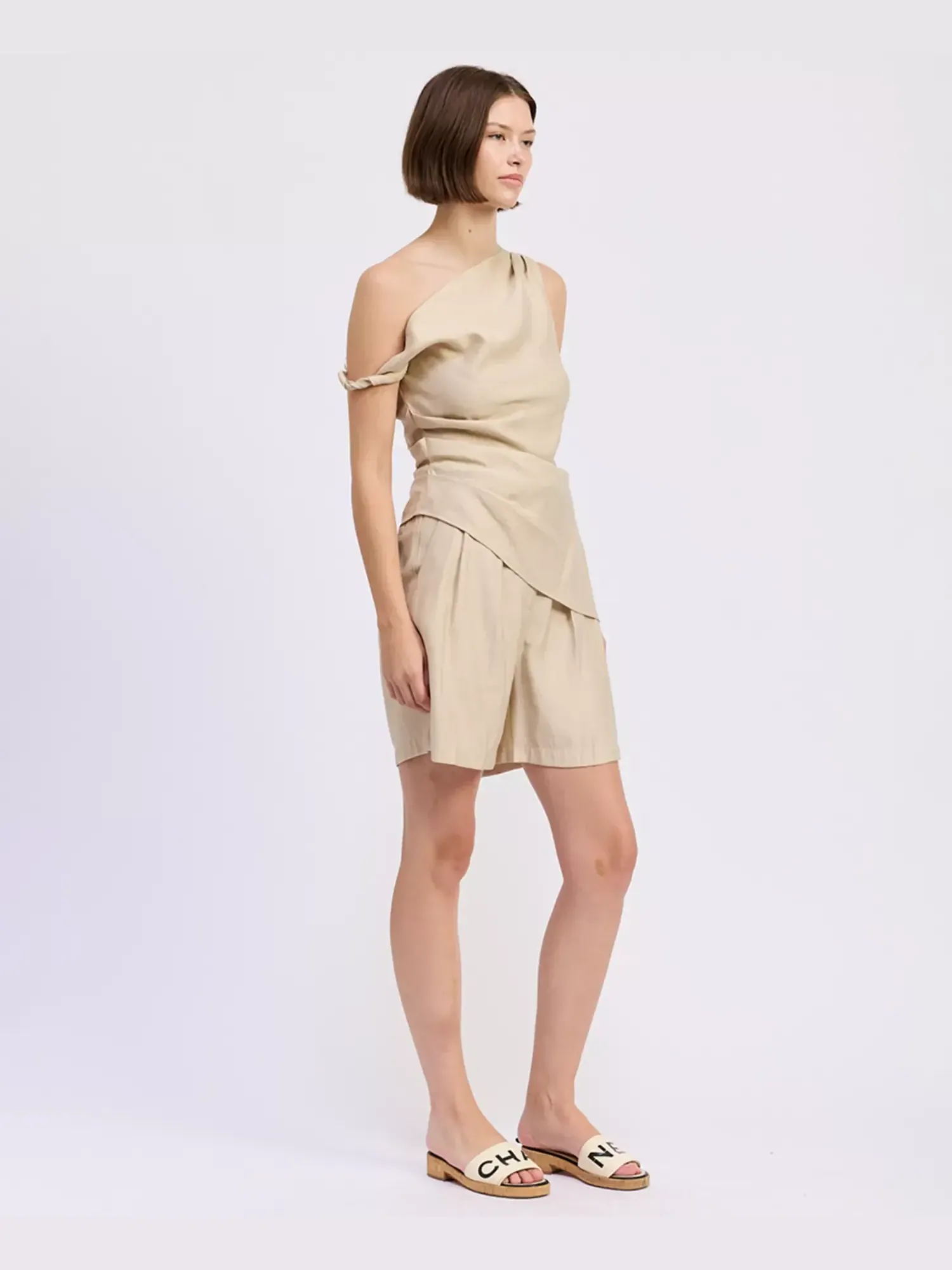 Топ En Saison One-Shoulder Asymmetric Selma — изображение 2 из 6, прозрачный