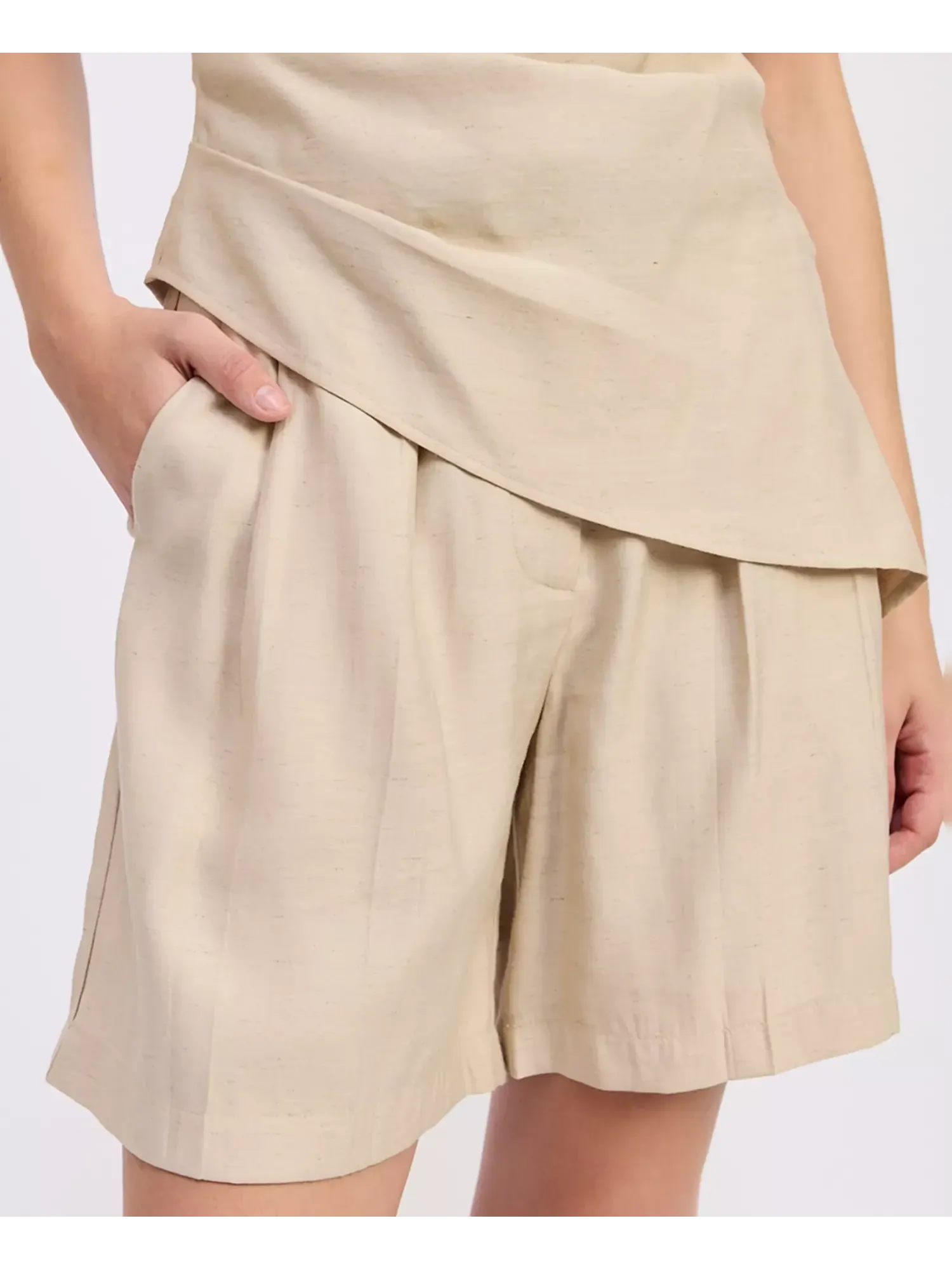 Топ En Saison One-Shoulder Asymmetric Selma — изображение 6 из 6, прозрачный