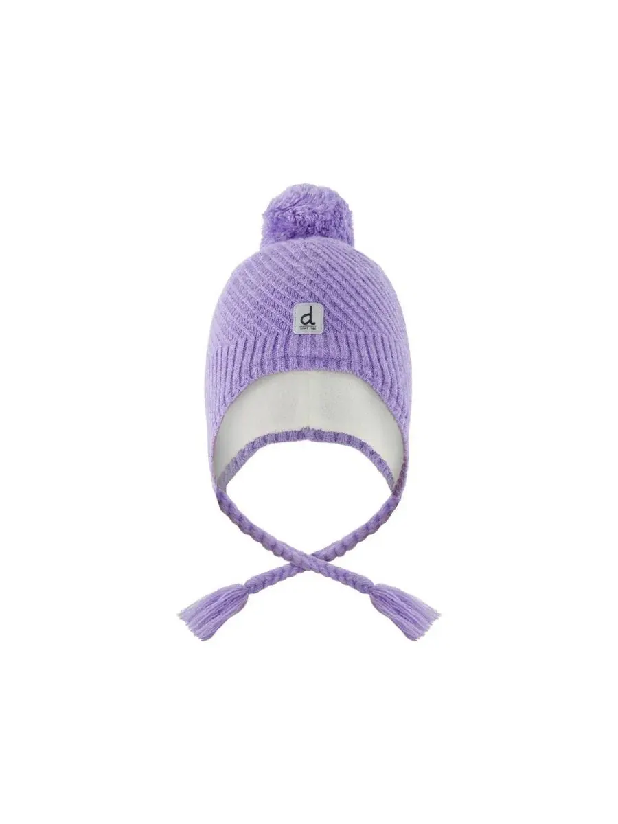 Детская зимняя шапка-перуанка с помпоном, модель Winter Peruvian Knit Hat Deux par Deux