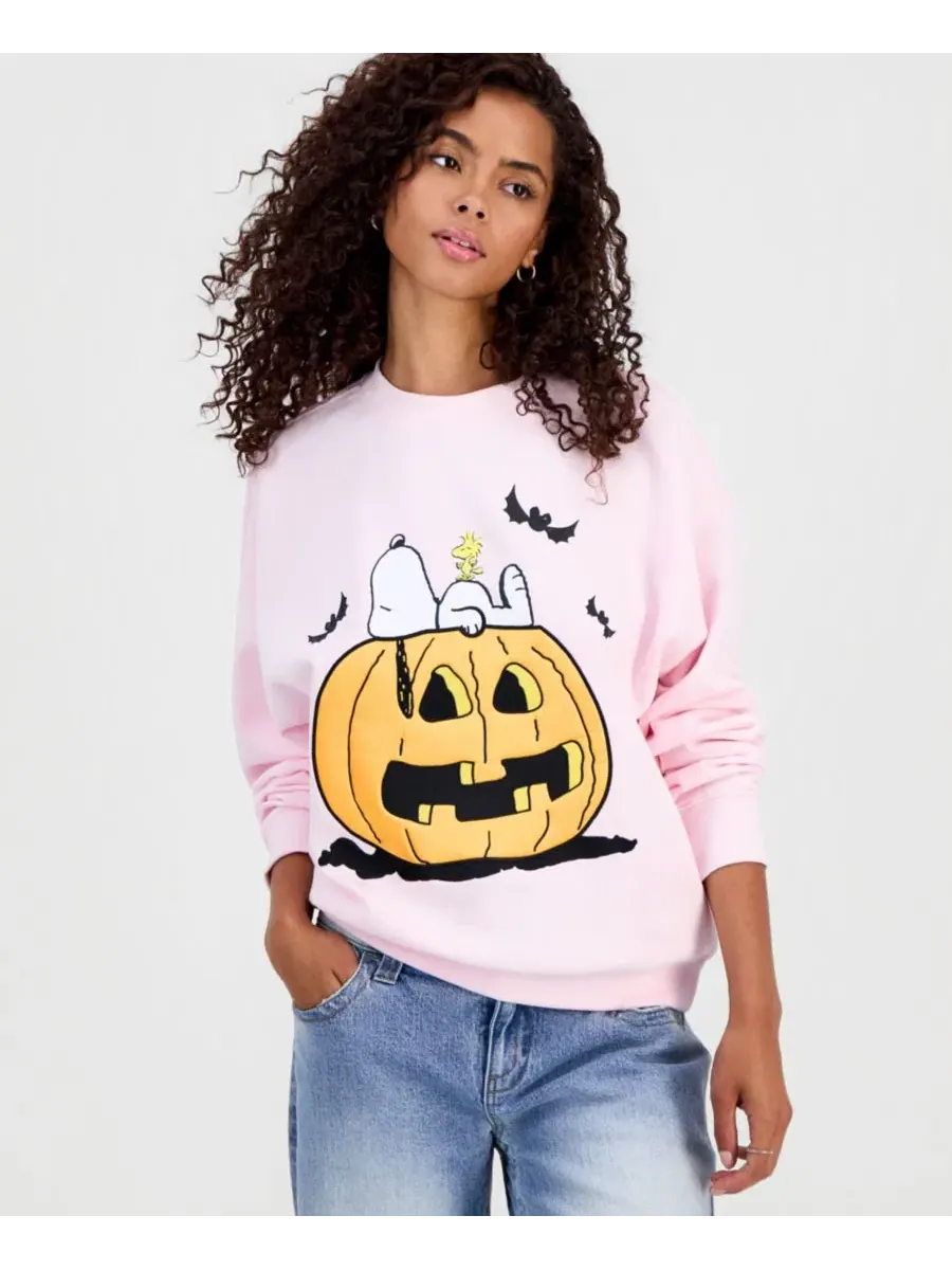 Свитшот с вышивкой Snoopy Pumpkin Peanuts — изображение 1 из 4, розовый