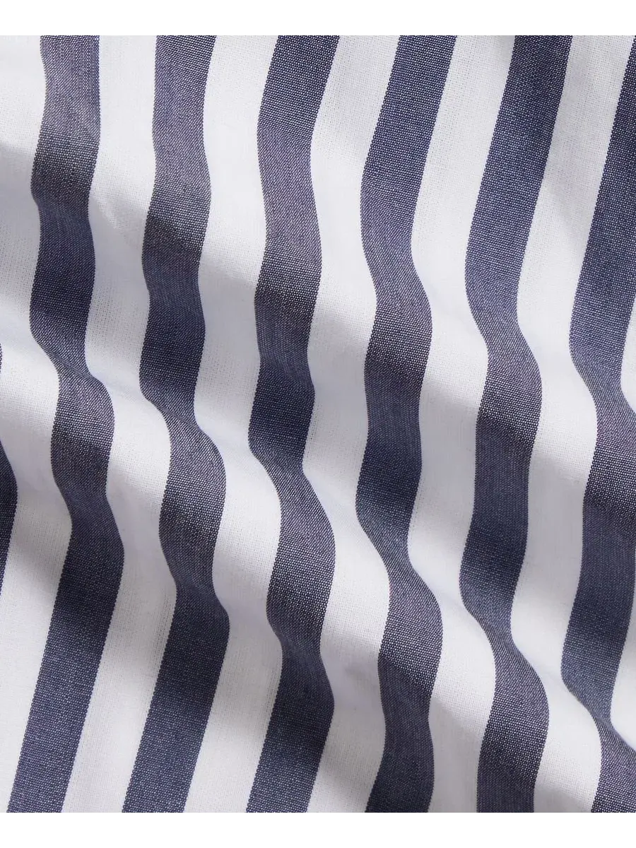 Боди с длинным рукавом из хлопкового поплина, модель Striped Cotton Poplin Polo Ralph Lauren — изображение 3 из 3, белый