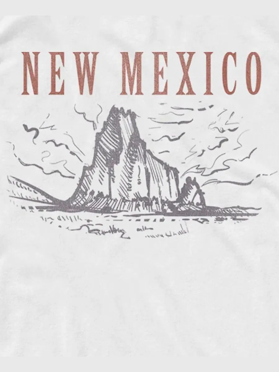 Мужская майка-безрукавка с принтом New Mexico Desert Mesa Fifth Sun — изображение 3 из 3, белый