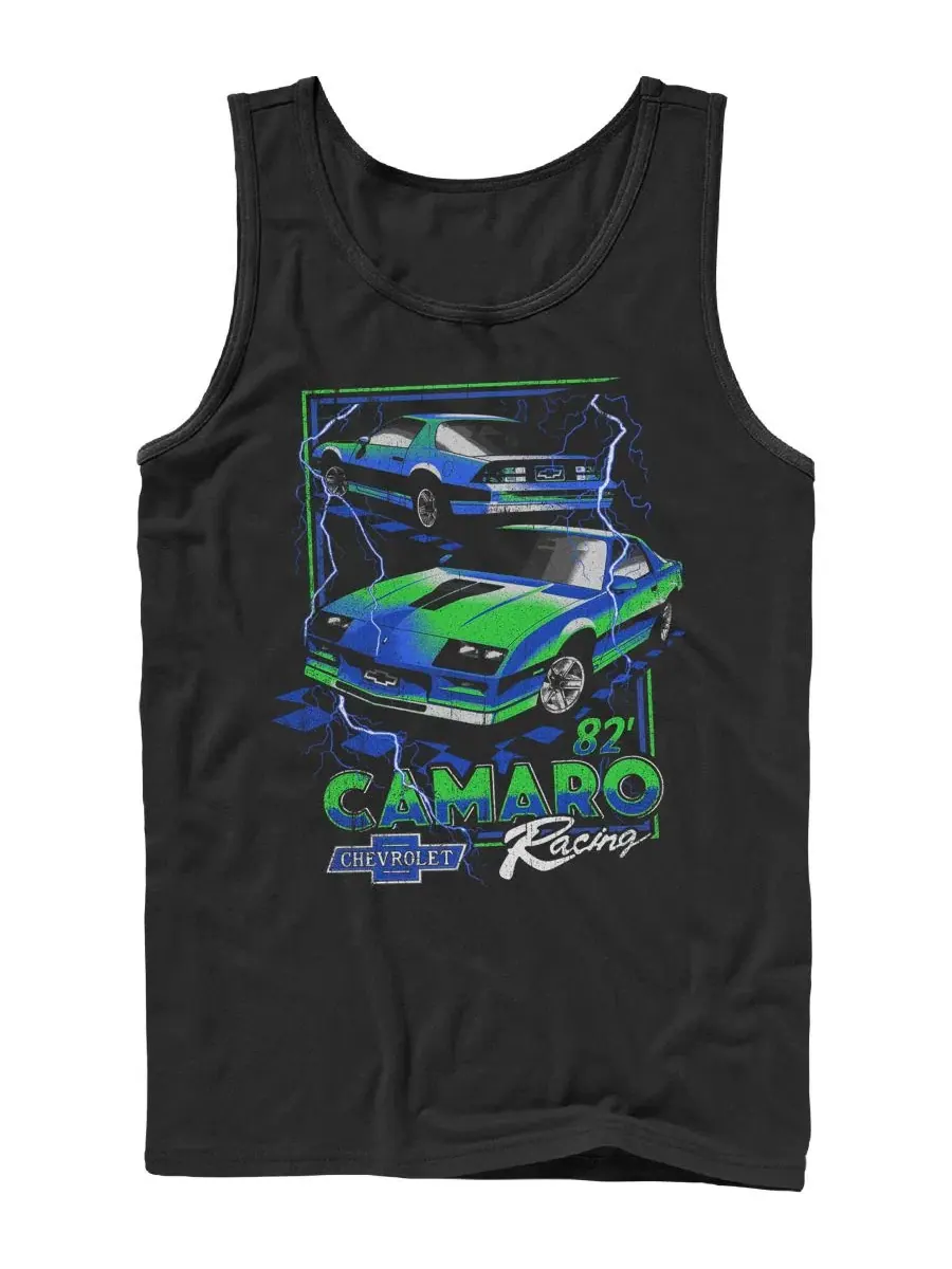 Мужская майка-безрукавка с ретро-принтом Camaro 82 Chevy Racing Fifth Sun — изображение 1 из 3, черный